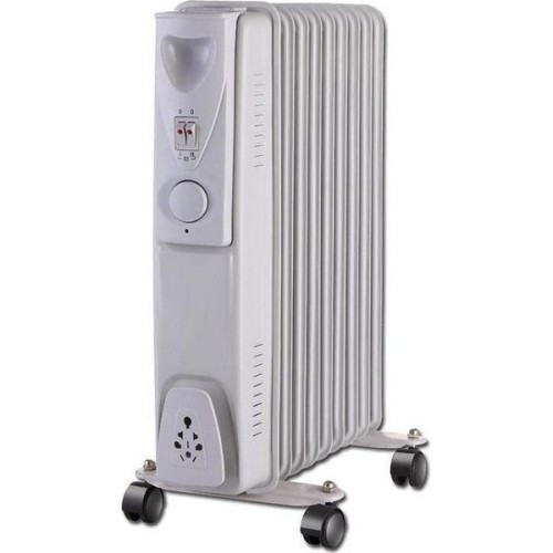 OIL RADIATOR EUROLAMP 147-29460 9 ΦΕΤΕΣ 2000W LIGHT GREY